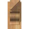 Ekena Millwork Funston Arts & Crafts Rough Sawn Outlooker, Western Red Cedar, 6"W x 12"D x 12"H OUT06X12X12FST03RWR - alternate 4
